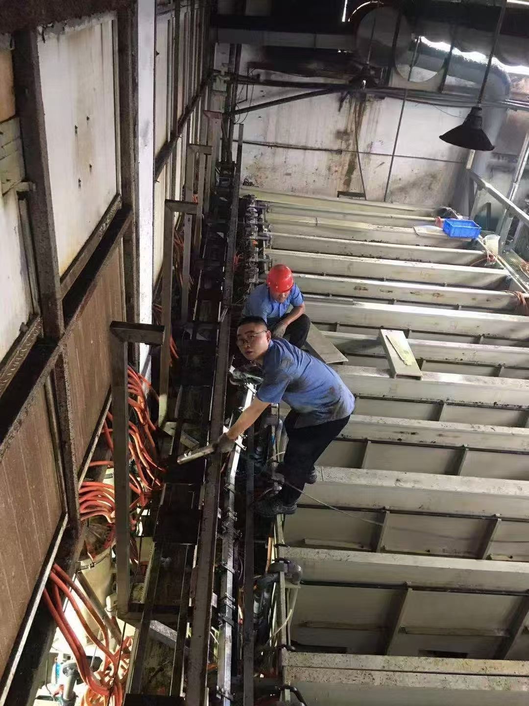电镀线拆装工程 5